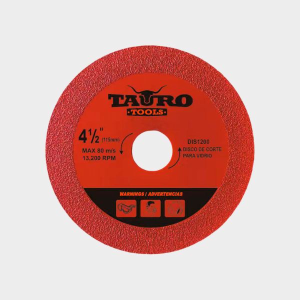 Imagen de DISCO CORTE DE VIDRIO 4-1/2" TAURO