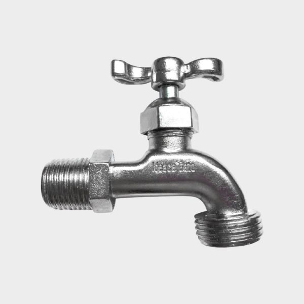 Imagen de LLAVE CHORRO JARDIN NIQUELAD 1/2" IDEACE