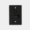 Imagen de INTERRUPTOR/TOMA ANTRACITA VIMAR