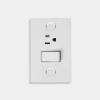 Imagen de INTERRUPTOR 1P 10AX+TOMA AMERICANA 2P+T
