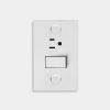 Imagen de INTERRUPTOR 1P 10AX+TOMA AMERICANA 2P+T